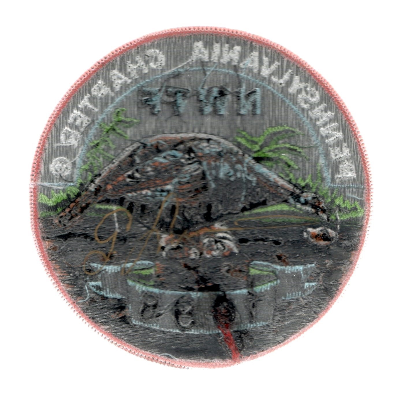 1998 PENNSYLVANIA CHAPTER NWTF HEN WITH EGGS PATCH ORGINAL NEW SIGNED