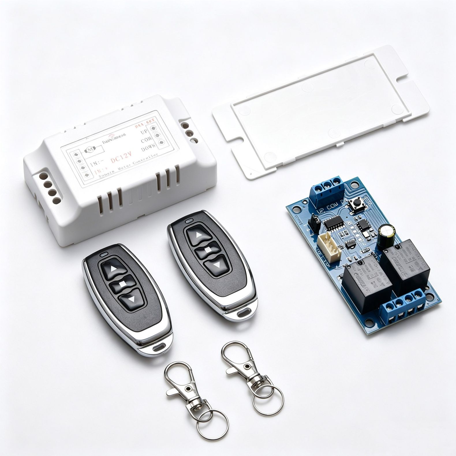 Motor Wireless Remote 12V Switch 2 Channel Universal Remote Control RF433MHz