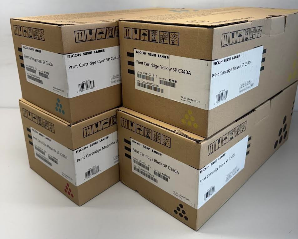 Ricoh SP-C340A Set | Black, Cyan, Magenta, Yellow | Original Ricoh Laser Toner