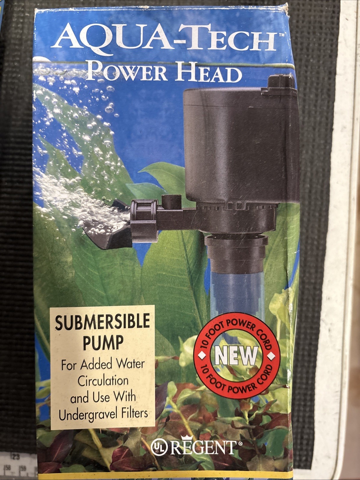 Aqua-Tech Power Head Submersible Black Pump for Aquariums, 1 Count