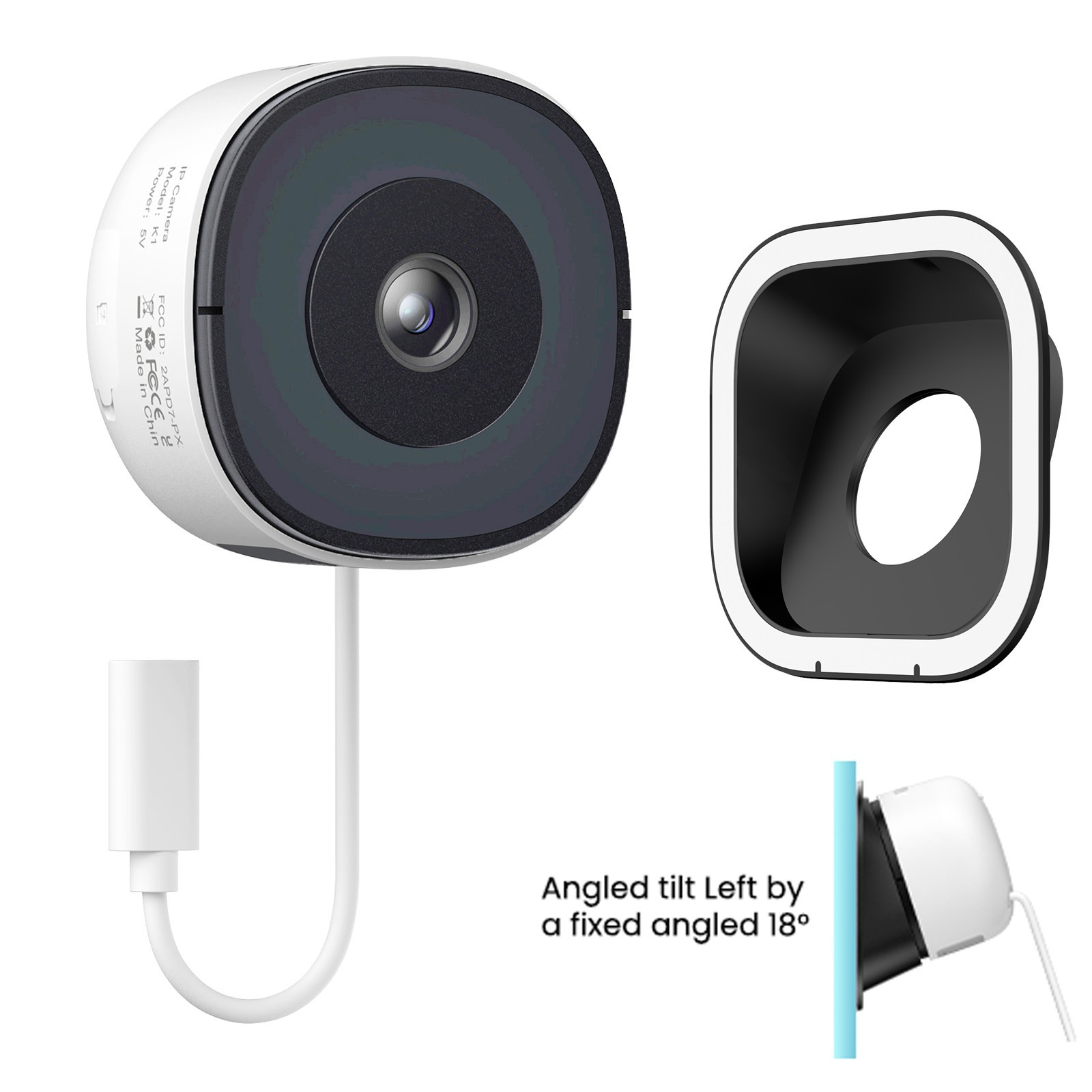Wansview Window Camera WIFI Security Camera Indoor +18° Stand Human Detection
