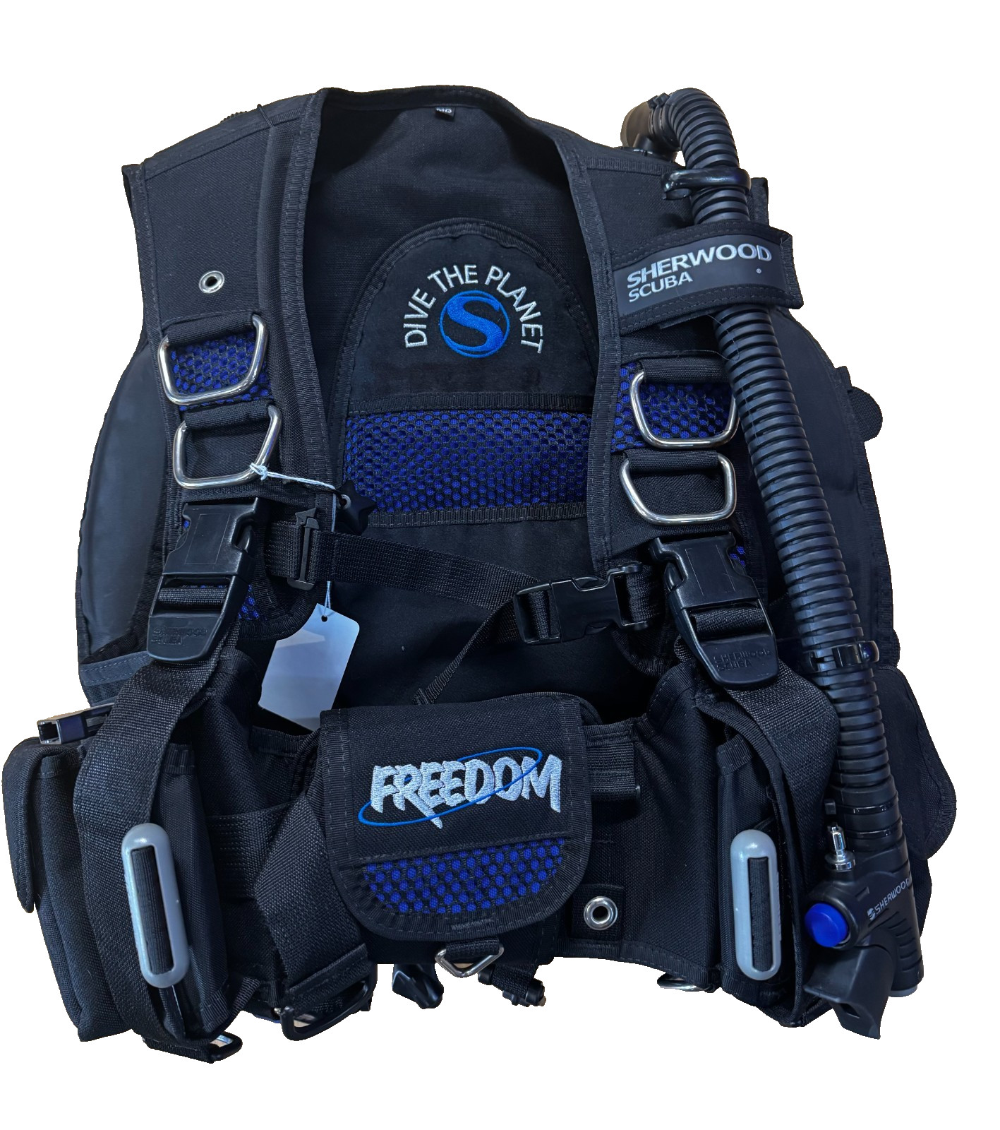 Sherwood Scuba Freedom CQR BCD Size Medium - Dive The Planet Edition - Used