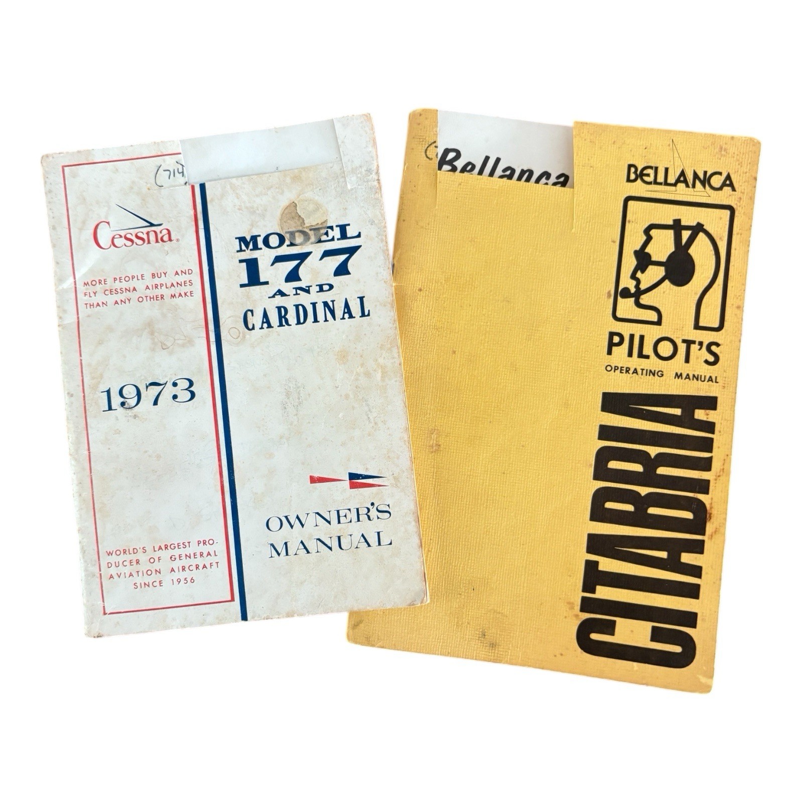 2 Vintage Owners Manuals Cessna Model 172 & Bellanca Citabria POH Manual