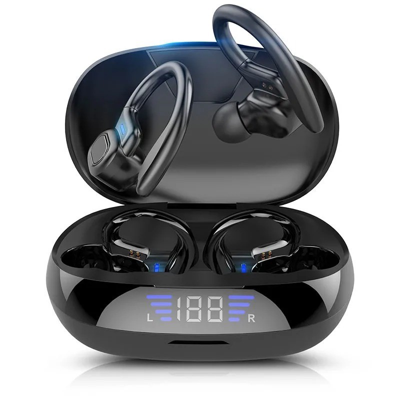 Wireless Bluetooth Sports Earbuds Over Ear Hook Running Headphones with Mic