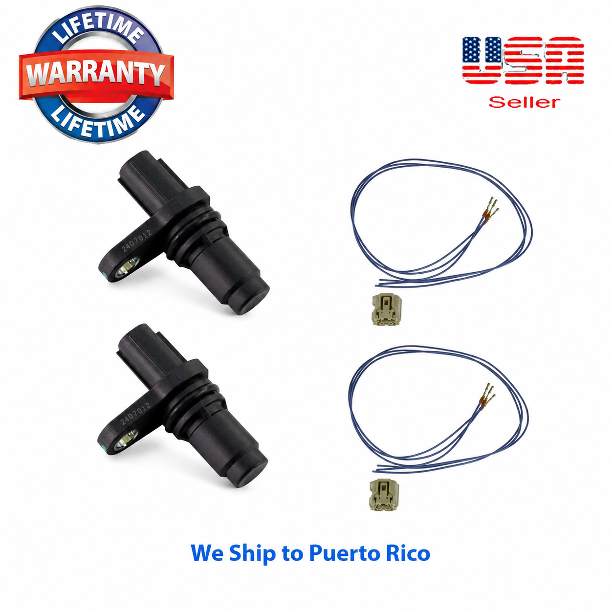 2 Engine Camshaft Position Sensor W/ Connector Fit most Toyota & Lexus 2005-2020