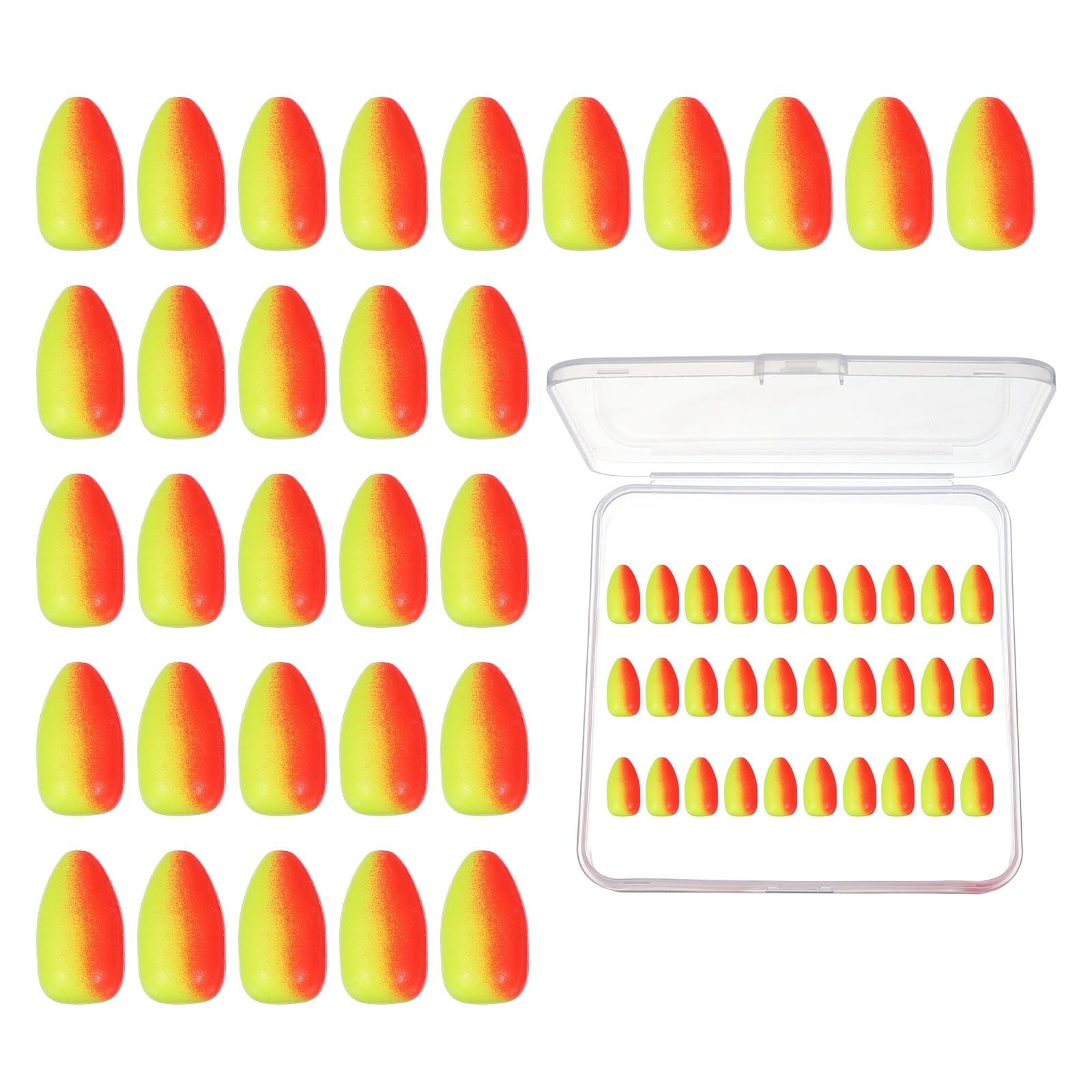 Fishing Foam Floats Snell Fishing Rig Floats Strike Indicators with Clear Tac...