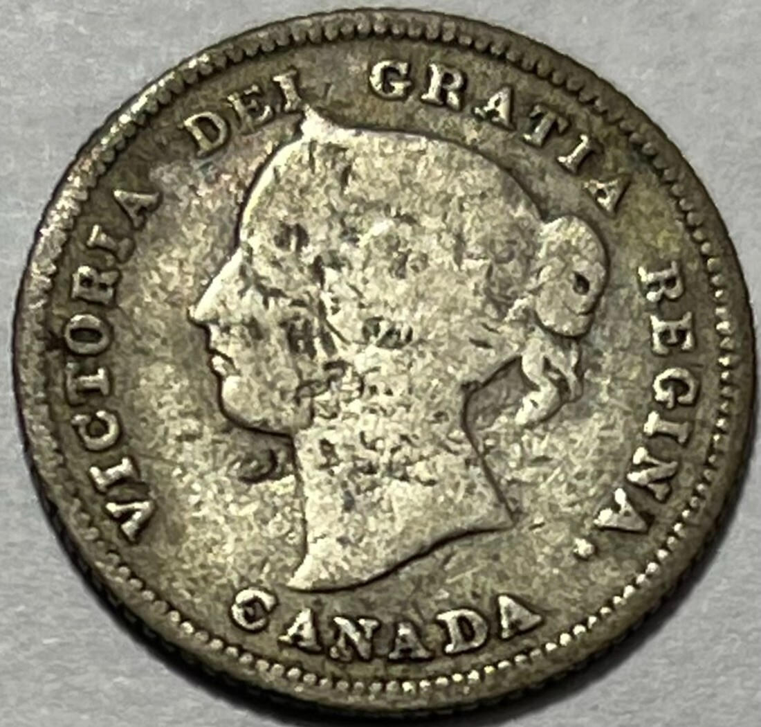 CANADA - Queen Victoria  - 5 Cents 1882H - Km-2 - Better Date!
