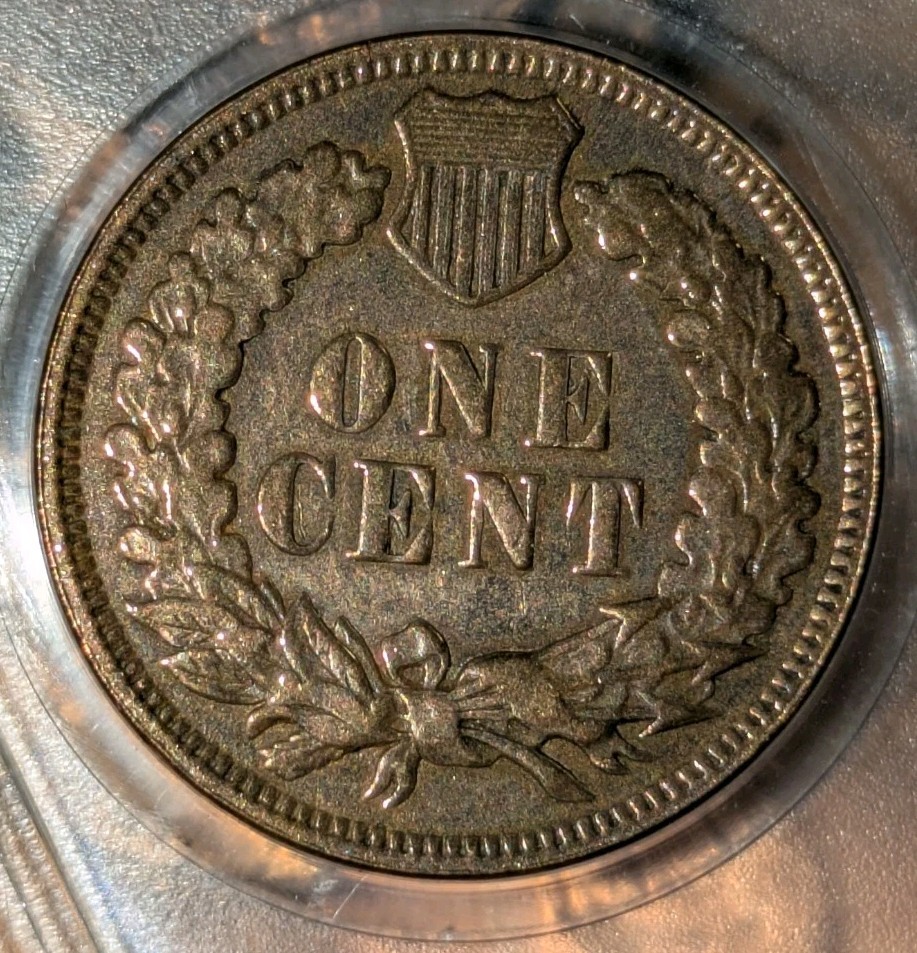 1907 1c Indian Head Cent Uncirculated Red Brown Shiny