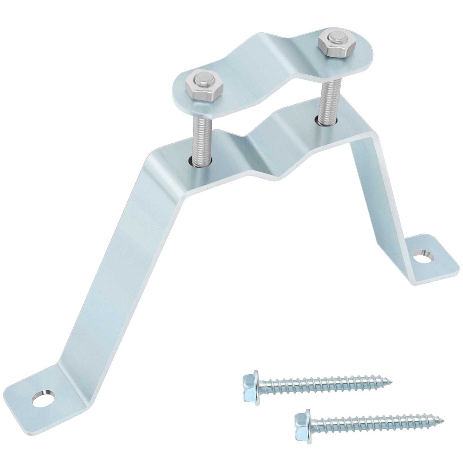 Antenna Mast Wall Mount Bracket, Wall Mount Telescopic Clamp with Mounting Bo...