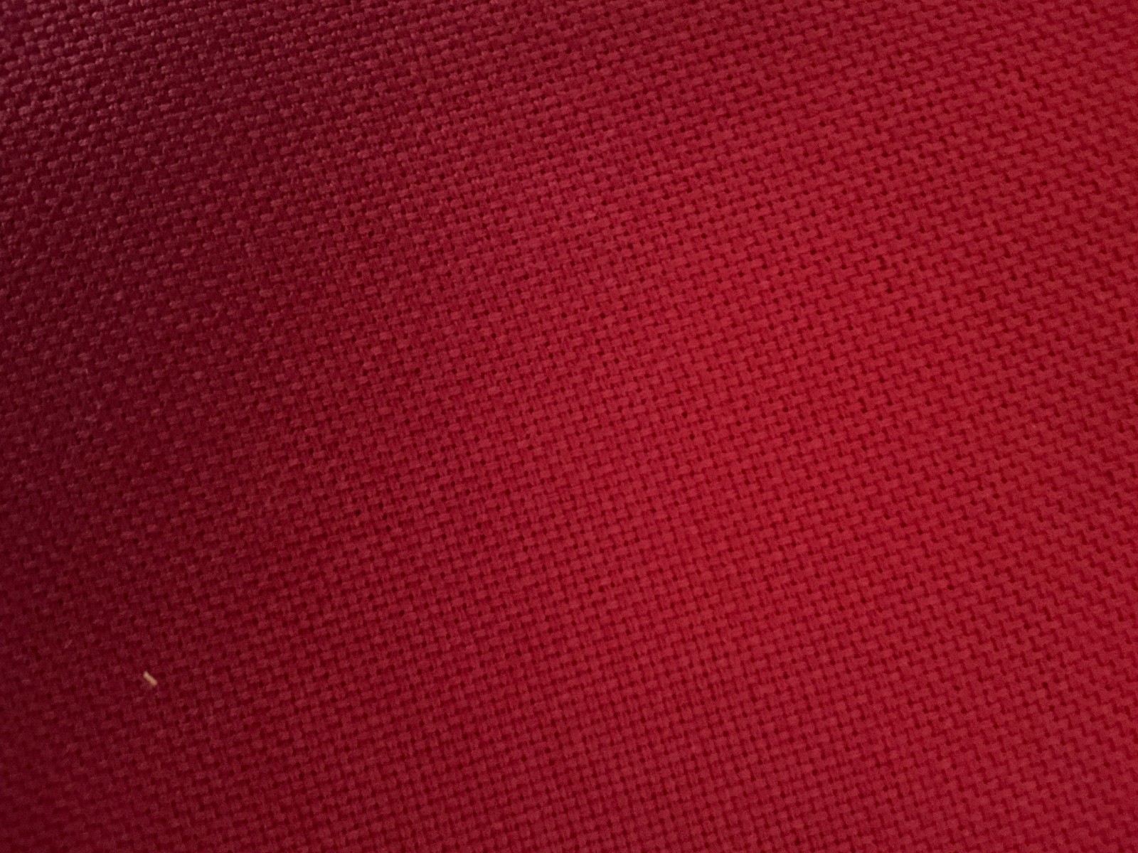 22 ct Hardanger fabric 36 x 25 inches. Red
