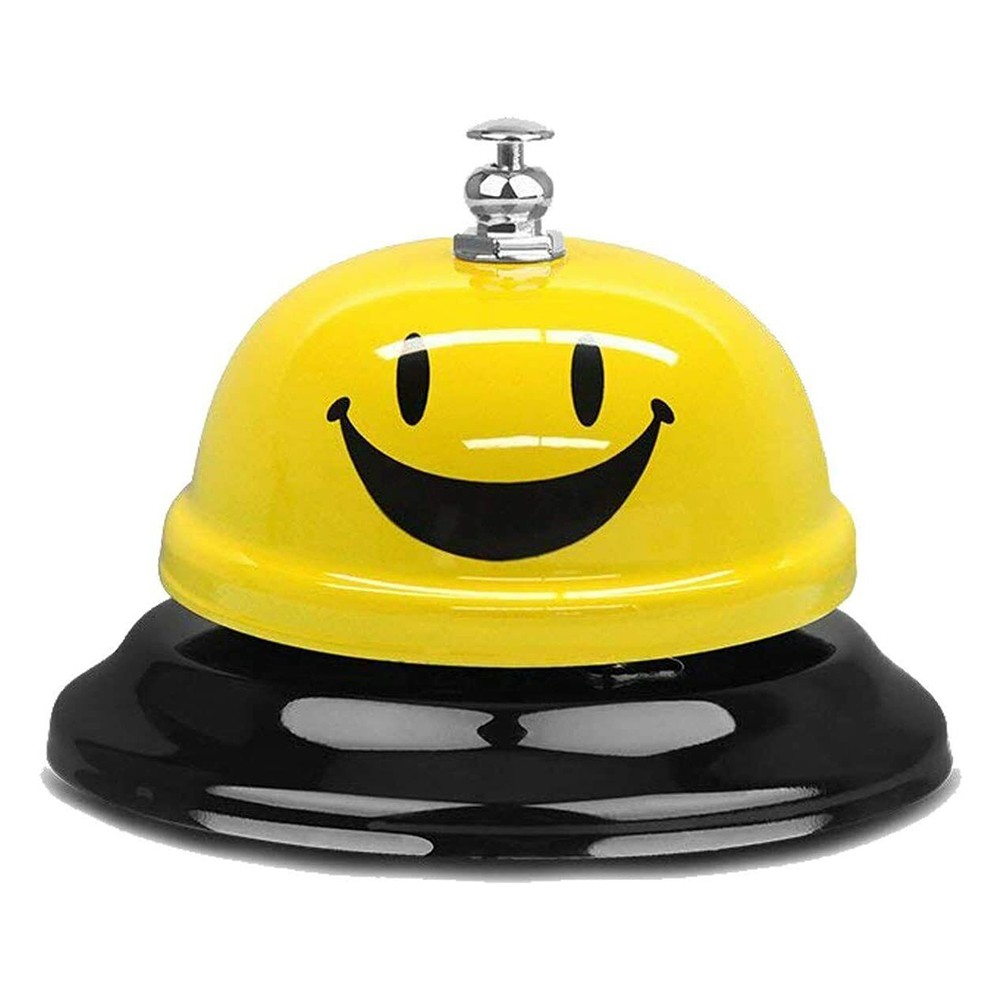Stainless Steel Smiley Call Bell SD8 for Restaurant Hotel Reception Kitchen Desk