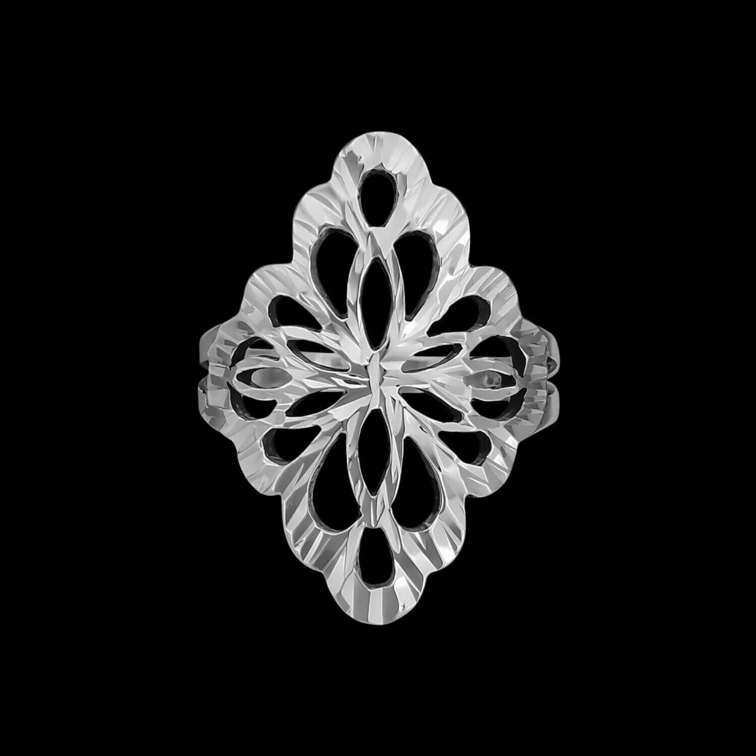 Size 6.5 - Diamond Cut Damask Ring