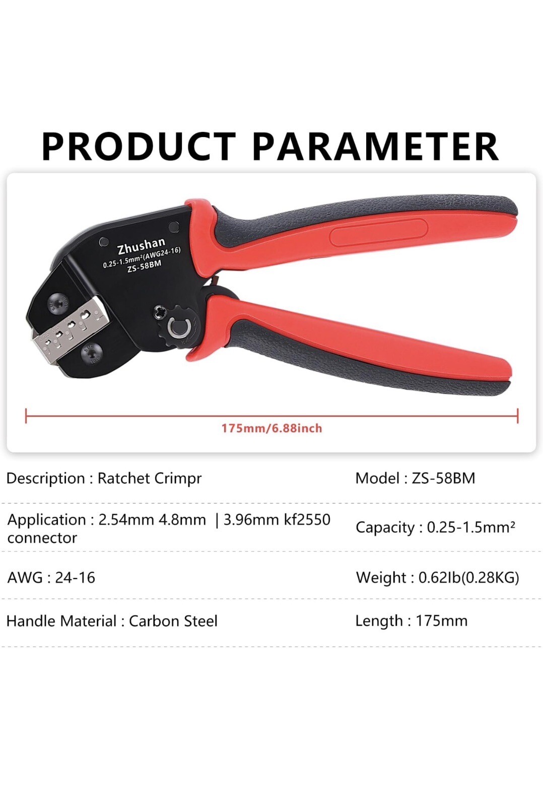 Zhushan Crimping Tool 0.25-1.5mm-Z