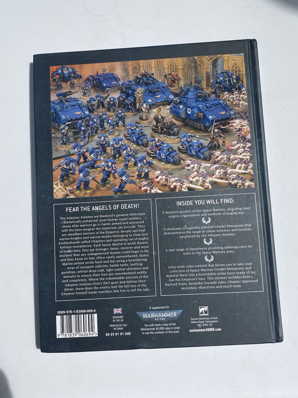 Warhammer 40k Codex: Space Marines 9th Edition Hardcover - OOP