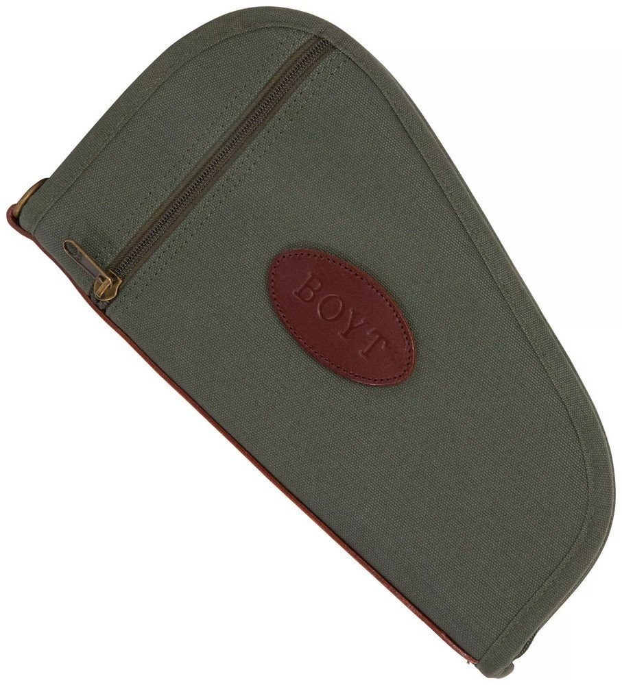 Boyt Harness Heart-Shaped Pistol Case OD Green Canvas Holds Handgun - PP41OD