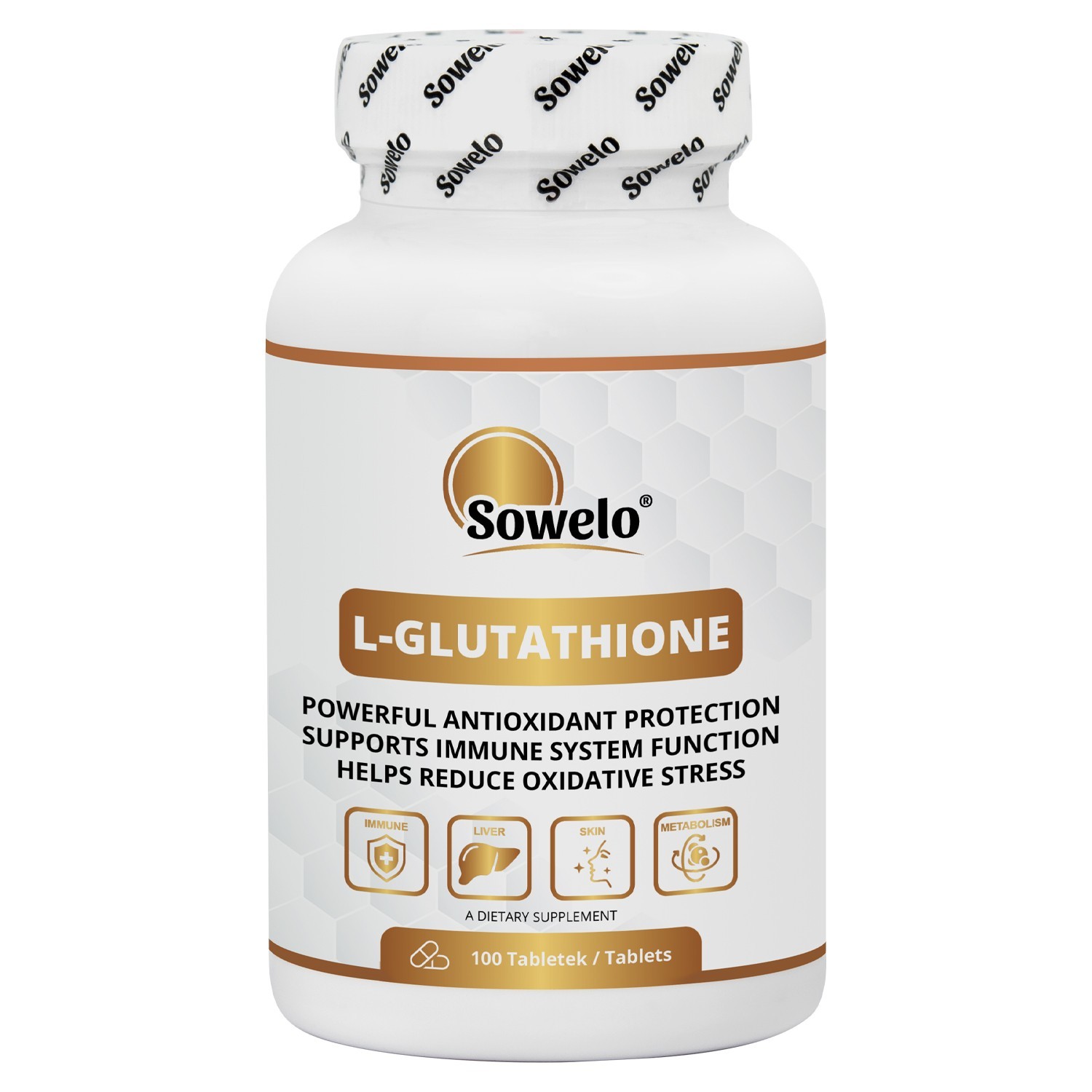 L-Glutathione 1000mg – Antioxidant, Immune Support & Cell Protection – Sowelo