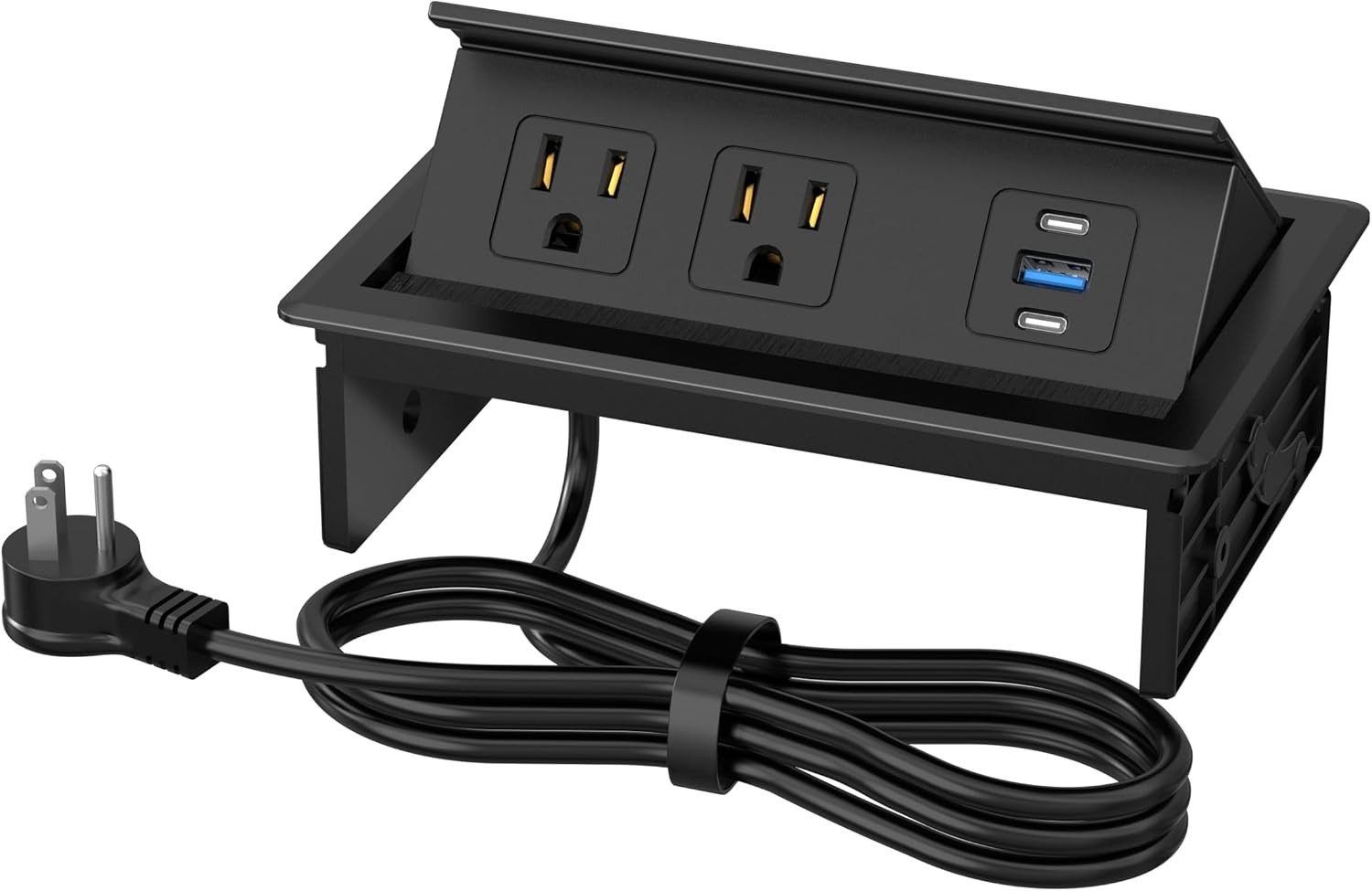 Table Power Outlet Hub PD20W USBC Fast Charging Station, Recessed Outlet with...