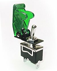 Safety Toggle Switch Spst 20 Amp"Transparent Green"