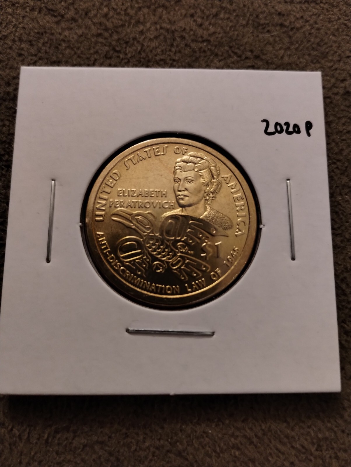 2020 P Native American Dollar (BU) [End of roll coin]