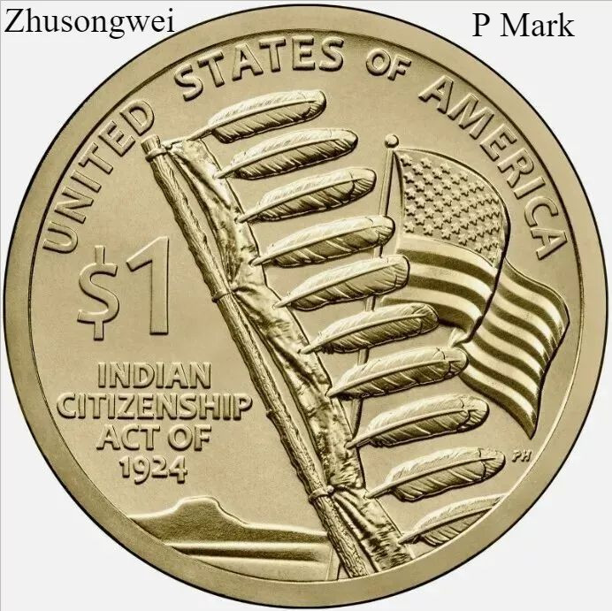 2024 US Native American Dollar Coin (P Mark) - Free shipping