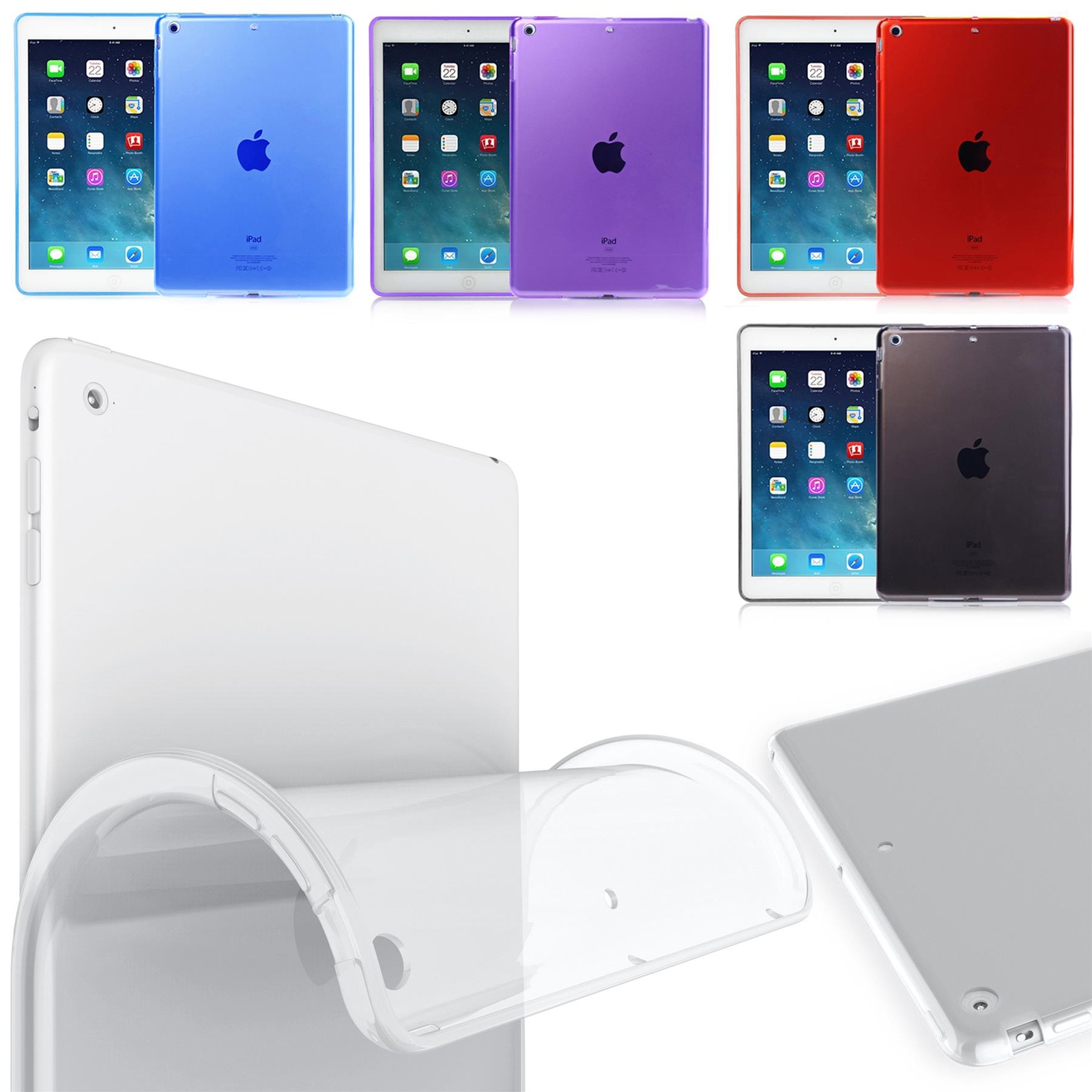 Case For Apple iPad Mini 4 & Mini 5 - Clear Silicone Cover Protective Case