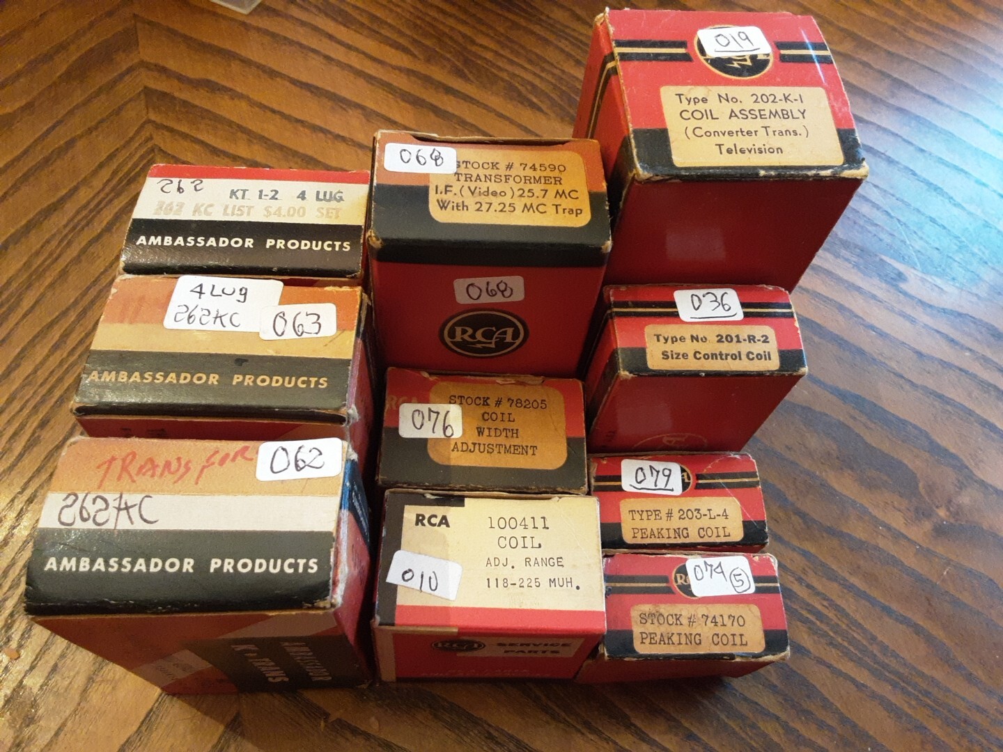 NOS RCA ambassador Coil Lot