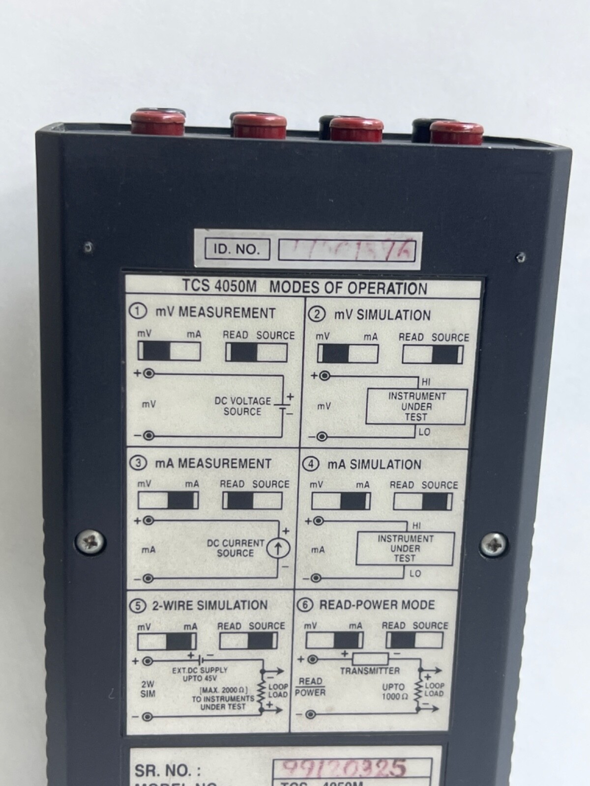MASIBUS TCS 4050M PORTABLE LOOP CALIBRATOR