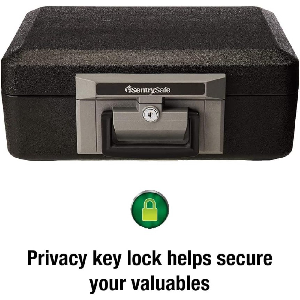 Fireproof Key Lock Safe Box for Documents Jewelry Cash Storage