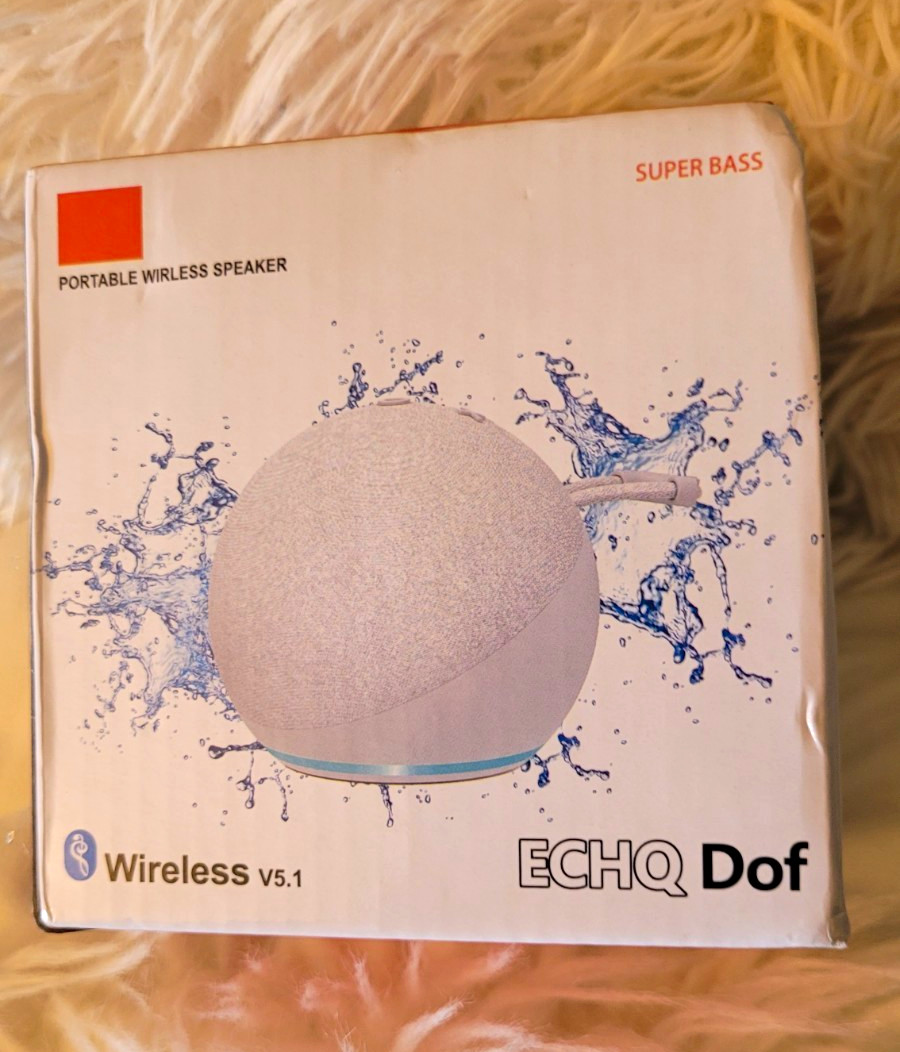 ECHQ Dof Portable Wireless Speaker, 1.0 Channel, Wireless Connectivity