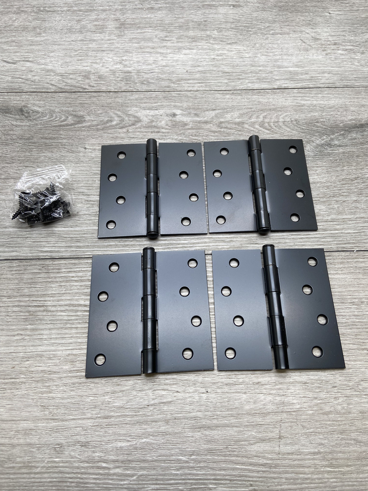 Deltana S44U1B-R Square Door Hinge Steel 4 x 4 ,4-Pak