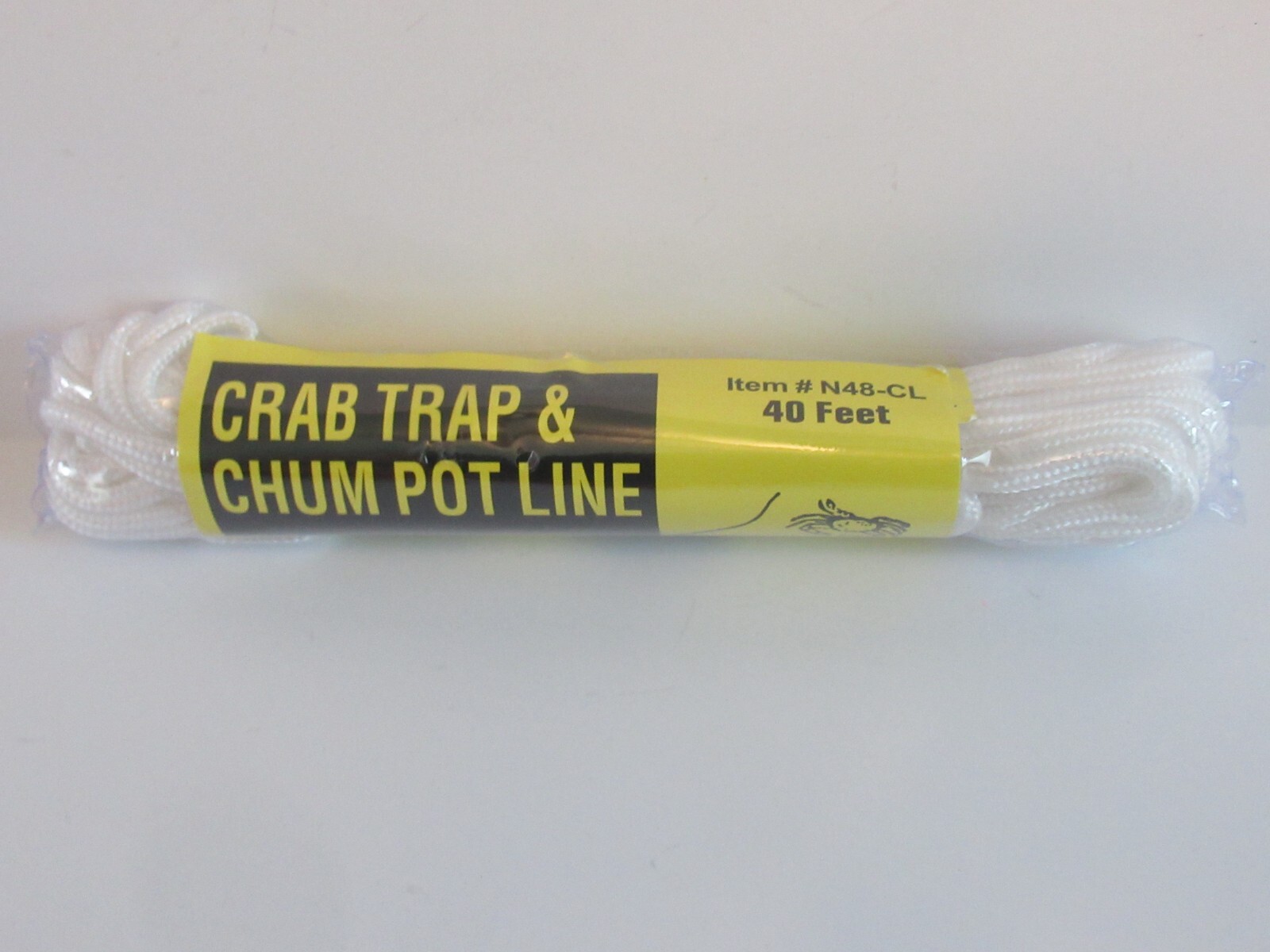 CRAB TRAP LINE CORD ROPE CHUM POT 40 FT NO TANGLE ROT SHRINK POLYESTER BRAID