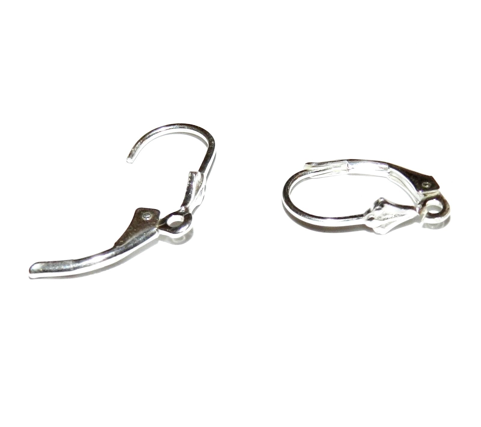 M6121 Sterling Silver Filled Leverback Earwire with Leaf & Loop Component 1pr
