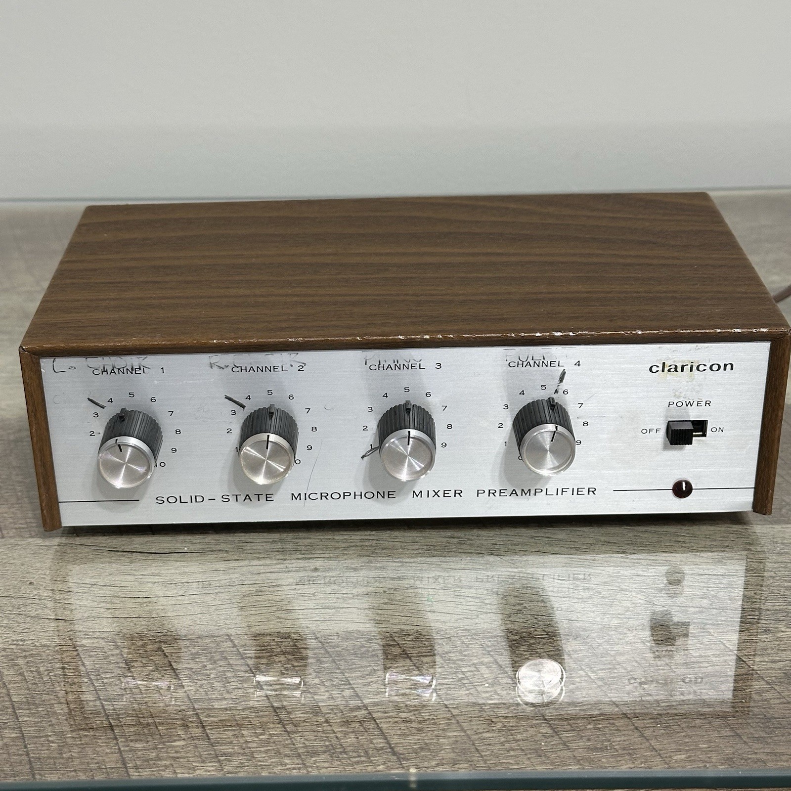 Claricon 44-485 Solid State Microphone Mixer Preamplifier