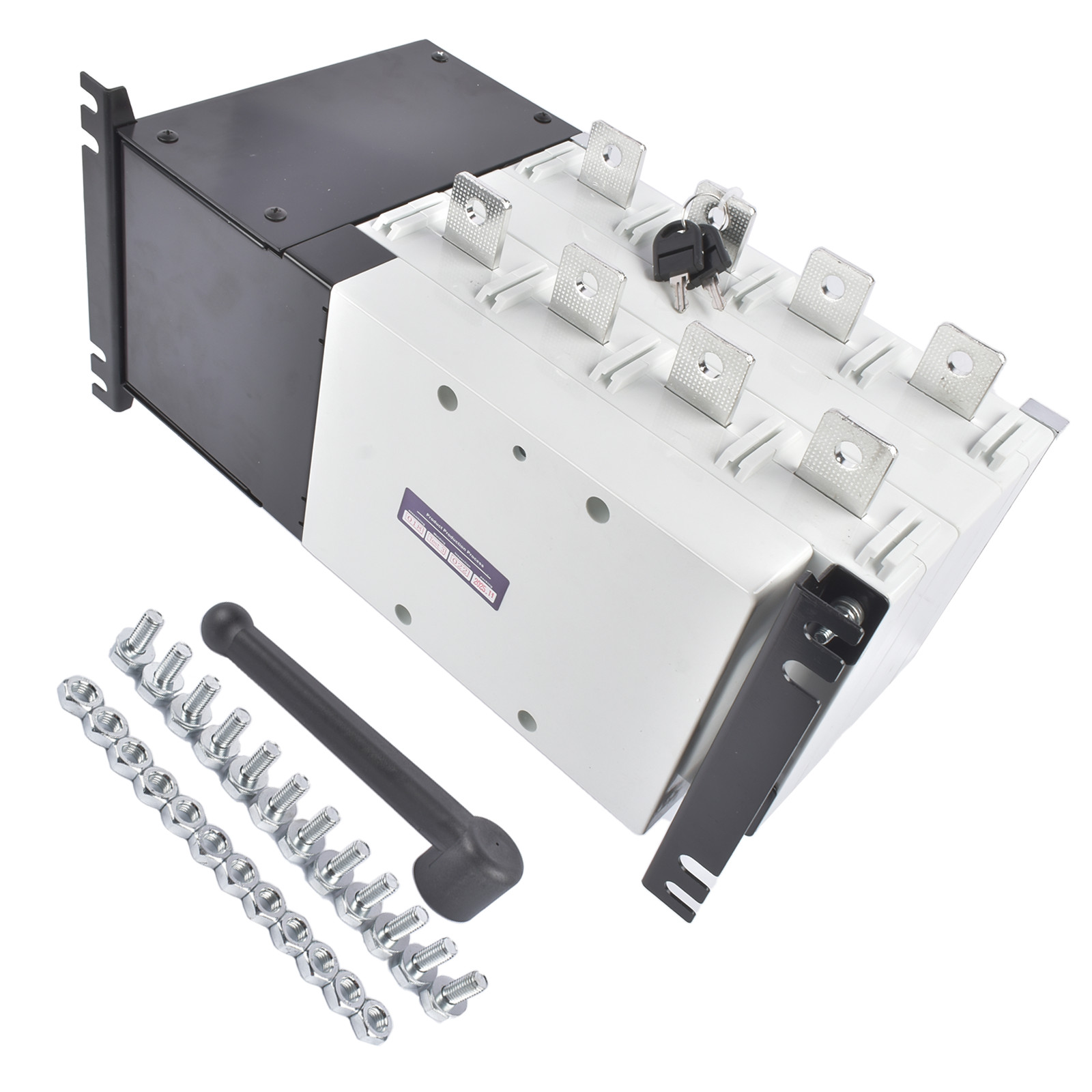 Industrial Automatic Transfer Switch 4P 400A 110/220 Volts Auto / Manual Mode