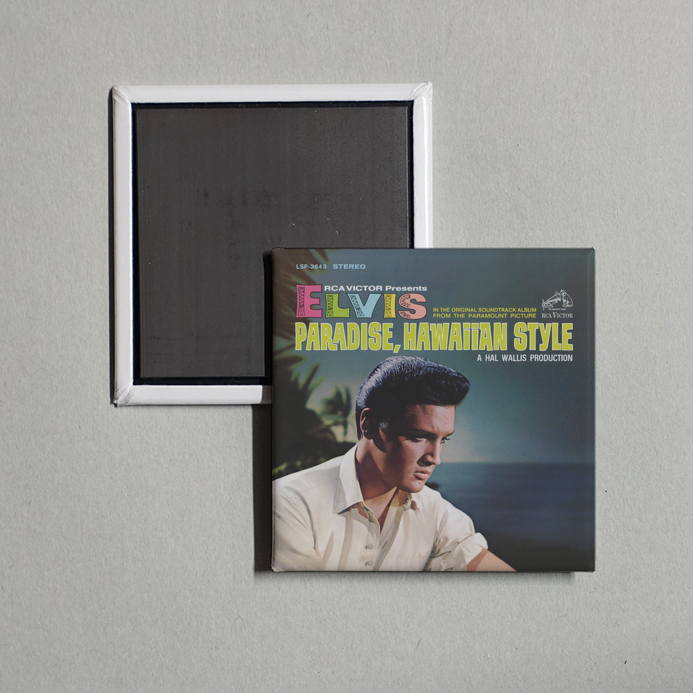 Elvis Presley - Paradise, Hawaiian Style Album Cover Locker Fridge Magnet