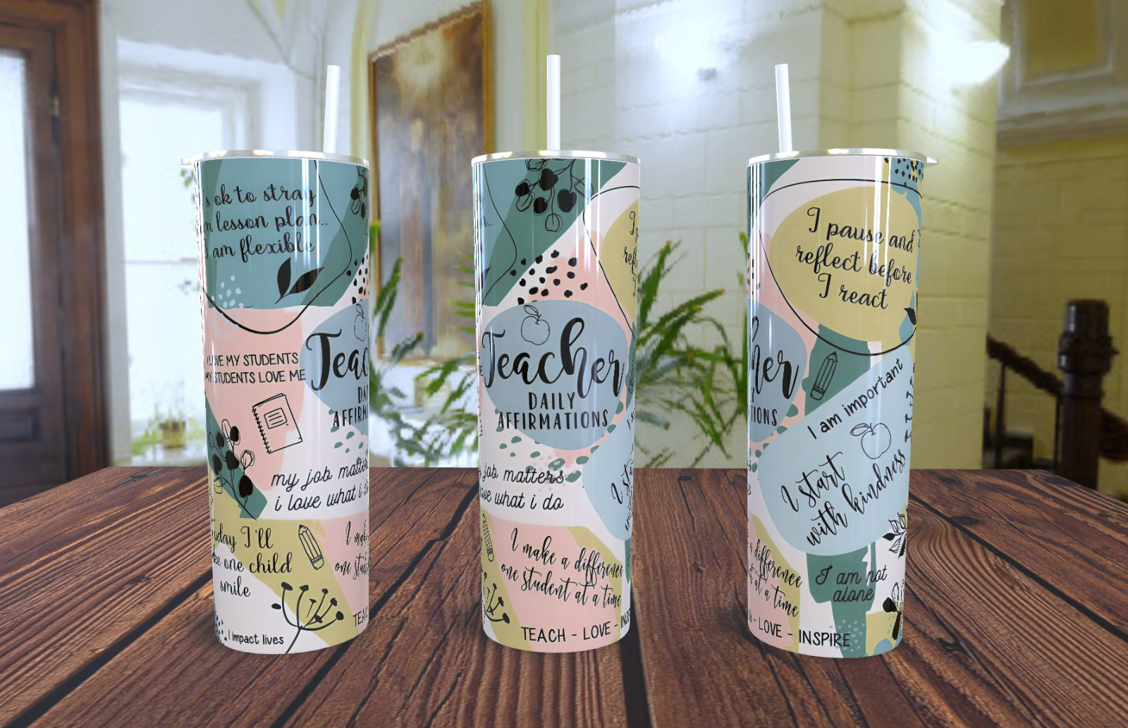 Teacher Affirmations Tumbler