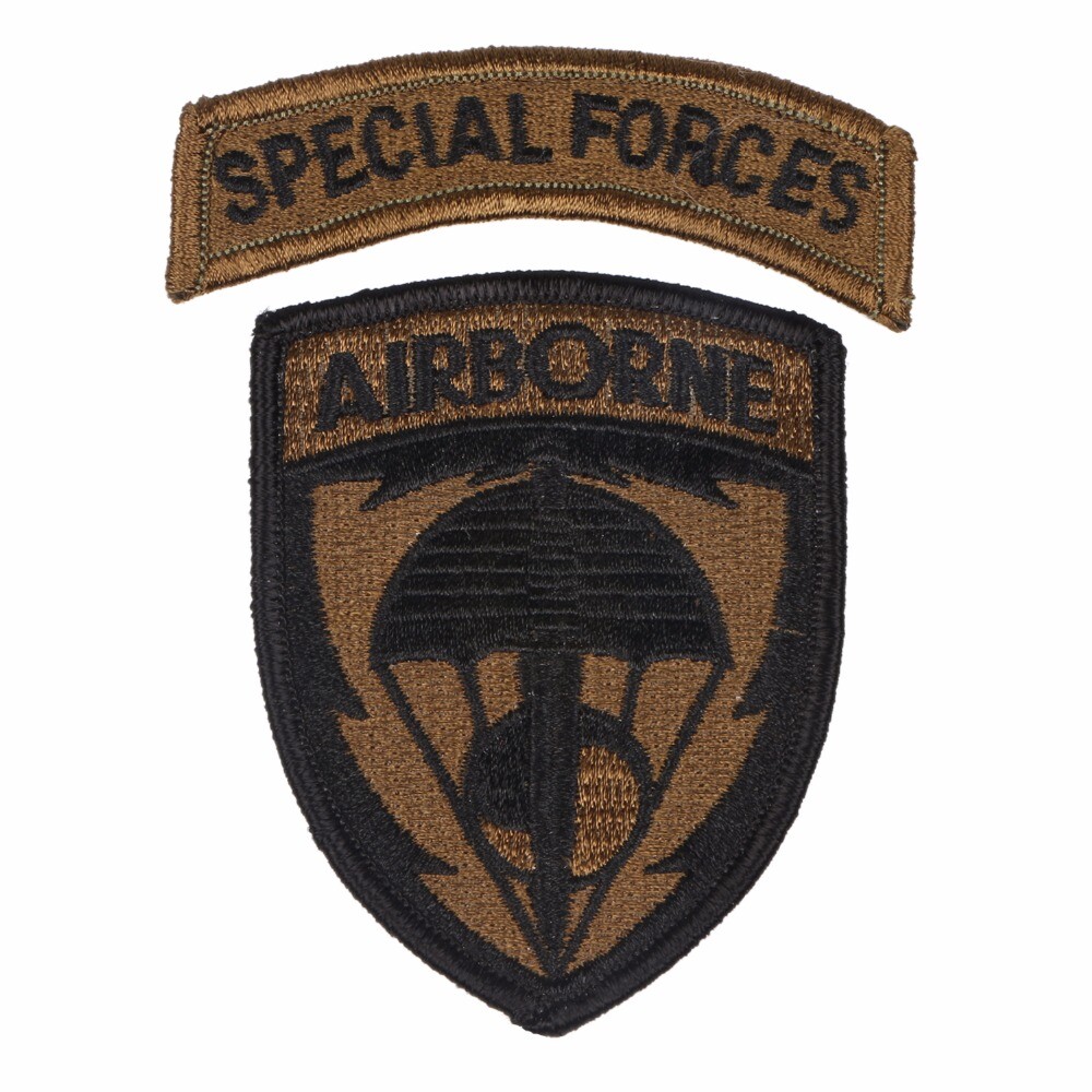 US UNITED STATES SPECIAL FORCES AIRBORNE EMBROIDERED PATCH OD -chho981