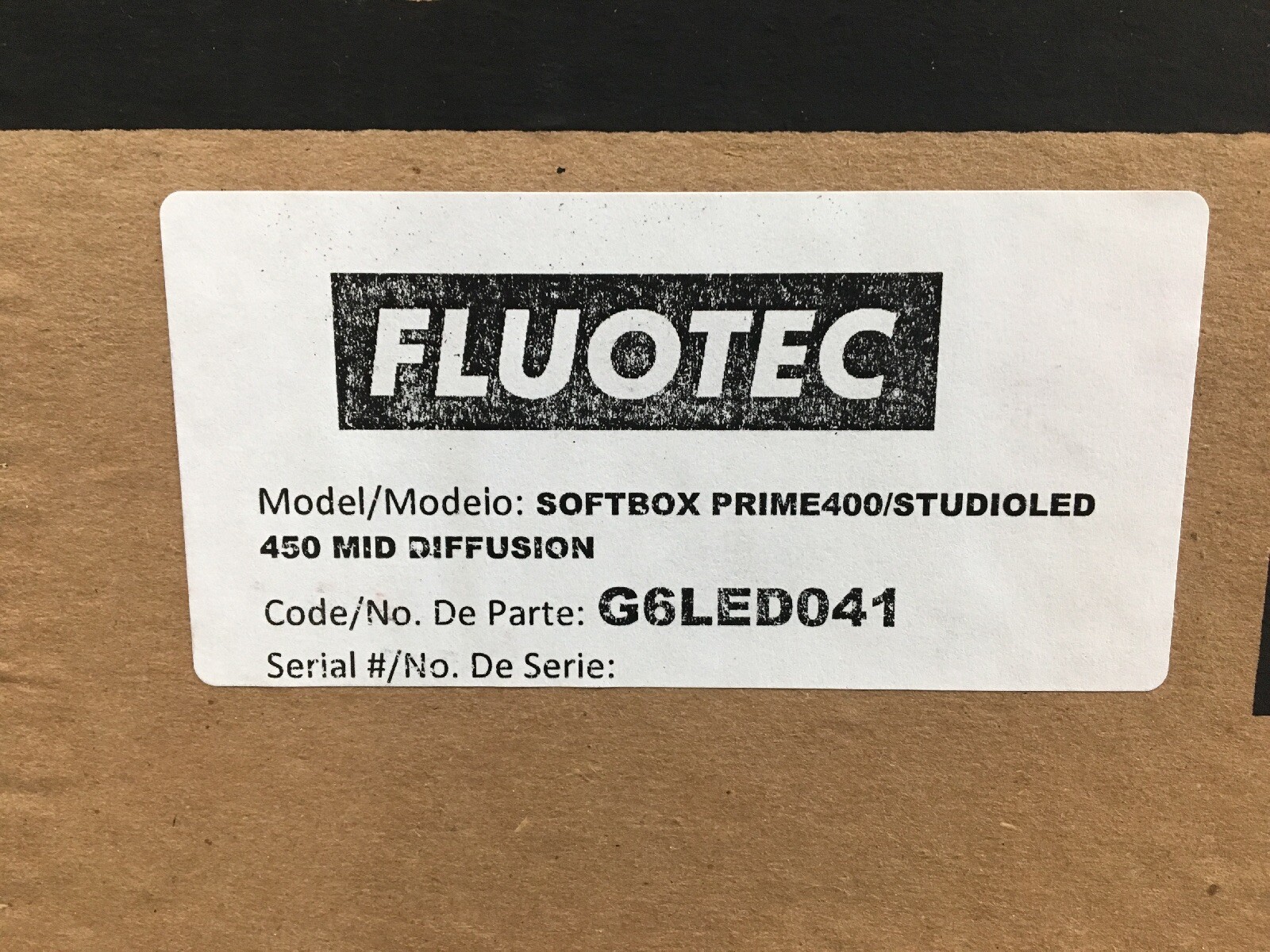 Fluotec SOFTBOX Prime 400 Sudio LED 450 MID Diffusion G6LED041 Fluo-Tec