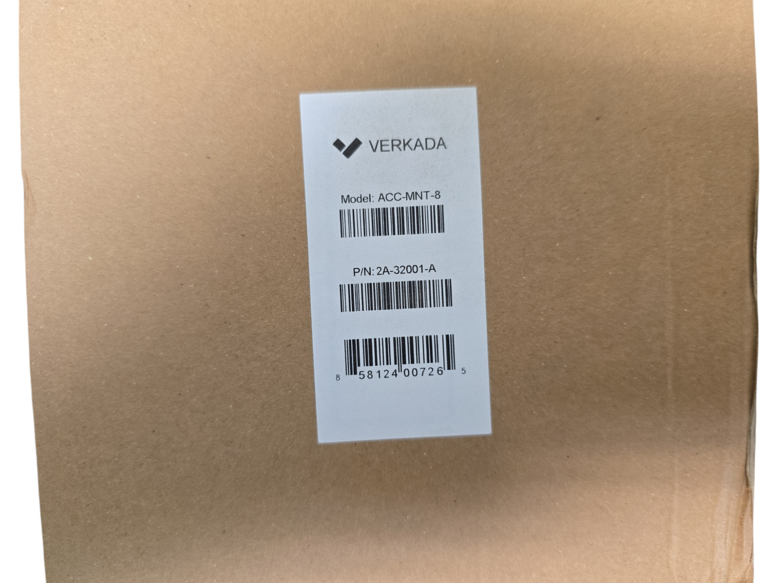 Verkada ACC-MNT-8 Camera Pendant Cap Mount Kit 2A-32001-A