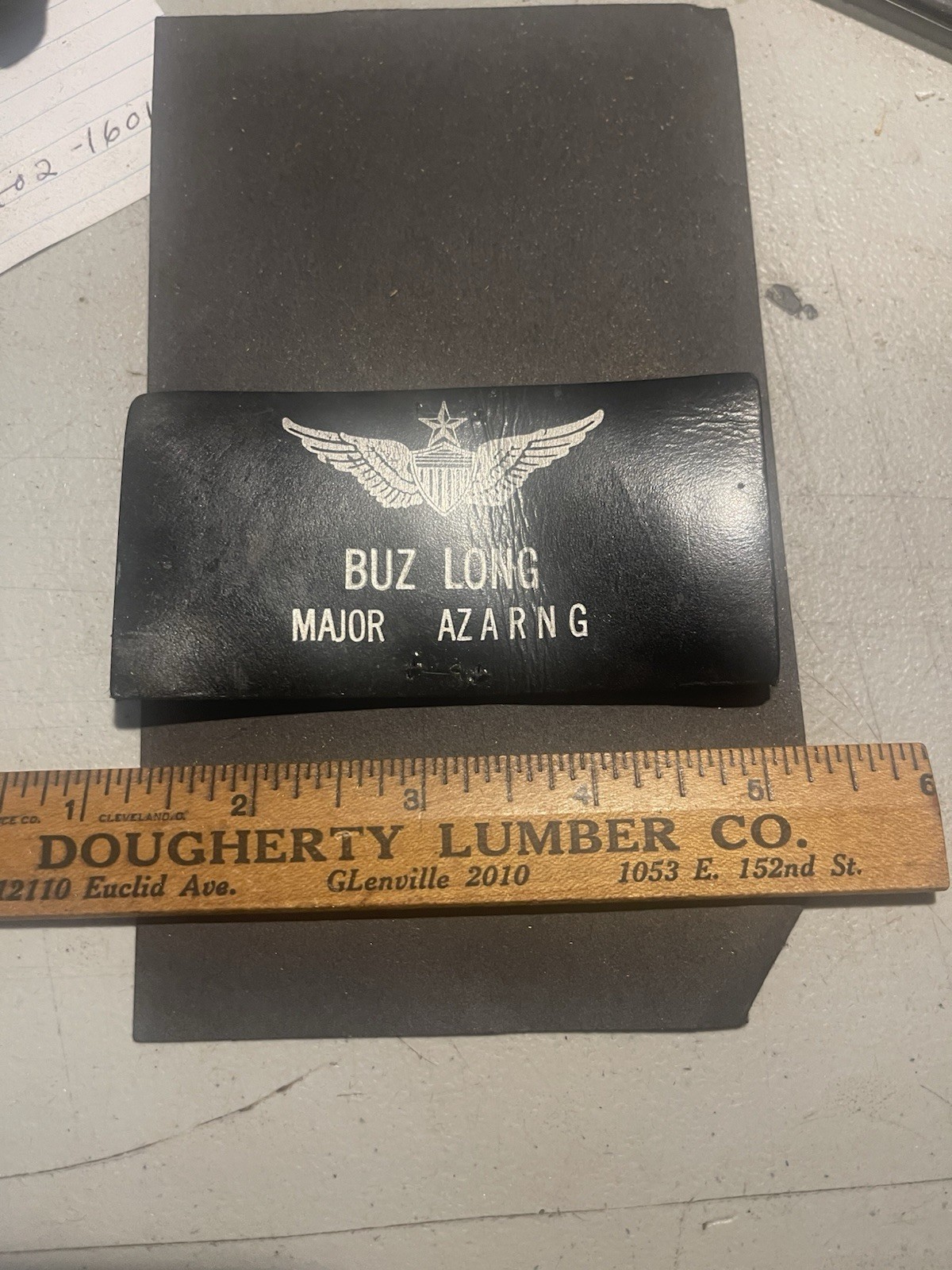 AZARNG Name Tag Patch Major Buzz Long