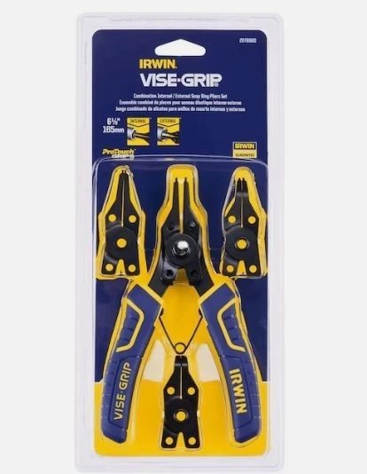 IRWIN VISE-GRIP Snap Ring Pliers Convertible 6-1/2-Inch 2078900 New