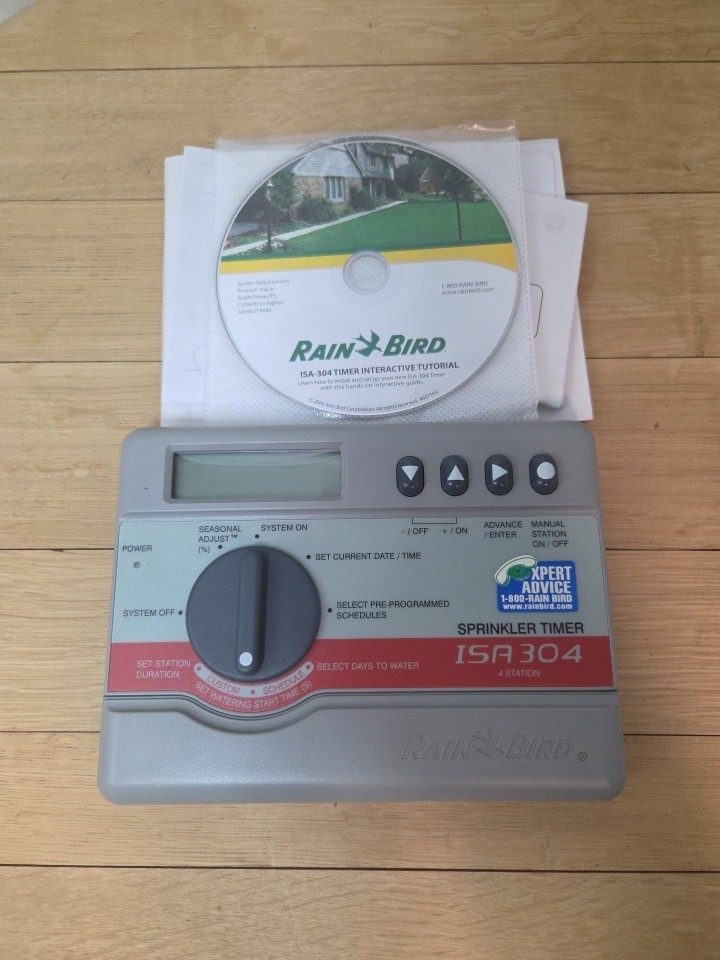 Rain Bird ISA-304 Irrigation Timer - 4 Station Single Program Sprinkler Timer
