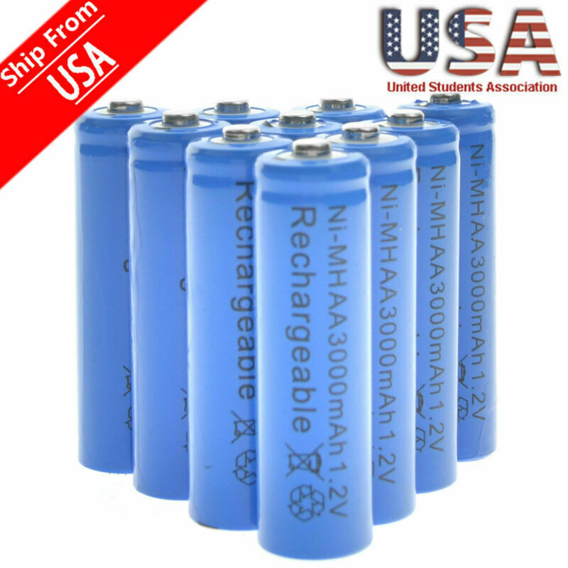 20 AA Rechargeable Batteries NiMH 3000mAh 1.2v Garden Solar Ni-MH Light LED USA