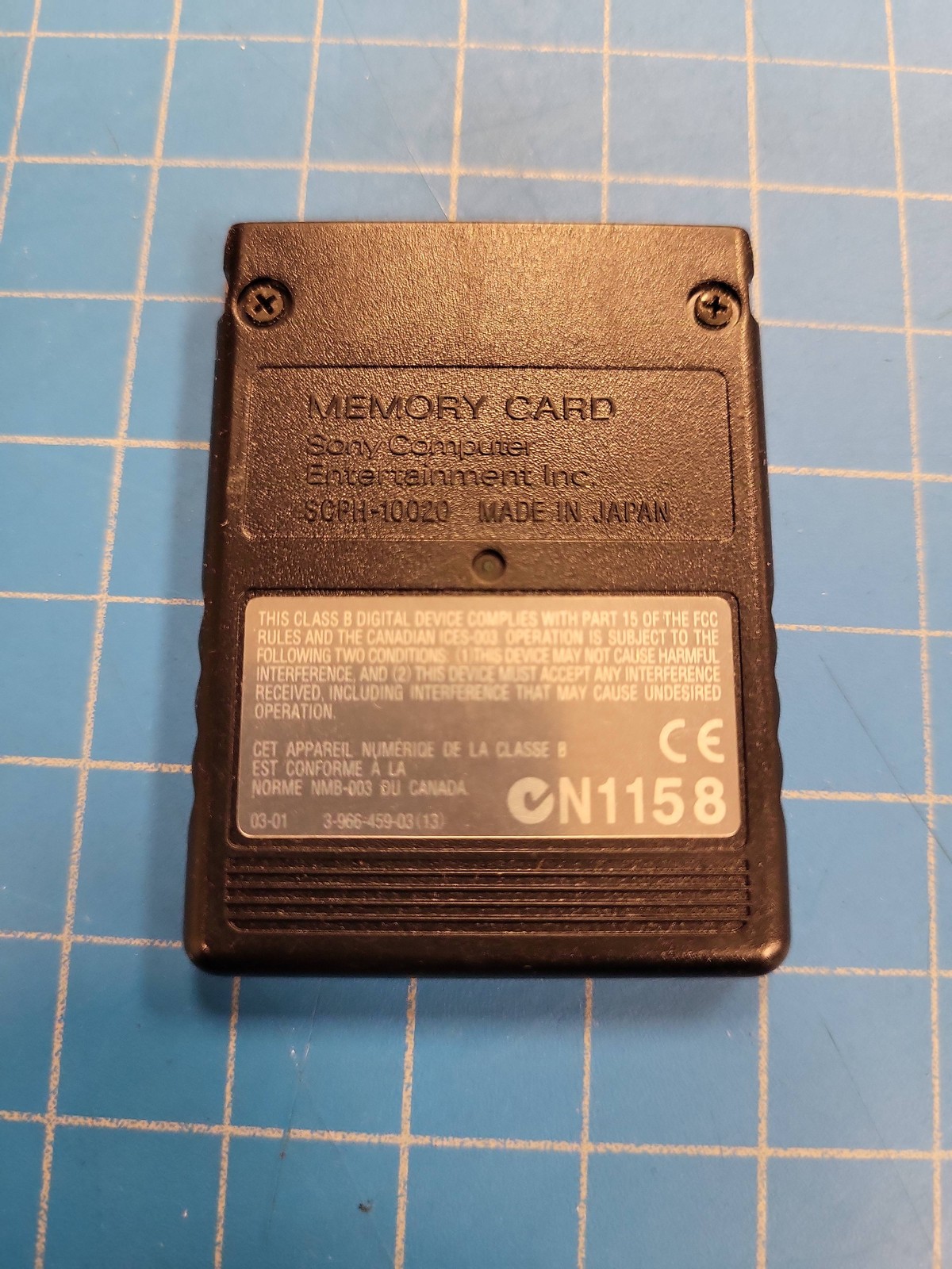 Sony PlayStation 2 PS2 Memory Card 8MB Black Official MagicGate Japan