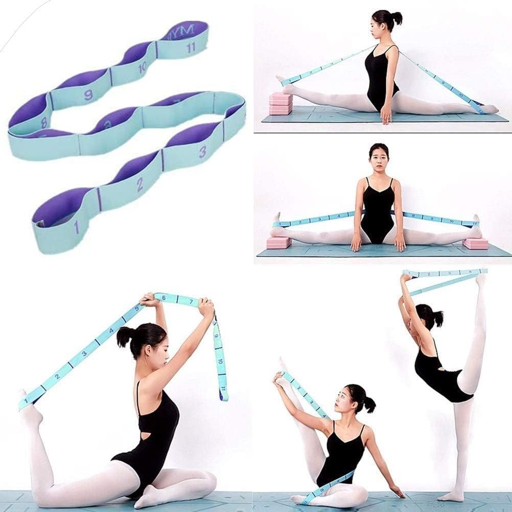Stretch Straps, Elastic Stretching Strap with Adjustable 11 Loops, Fitn