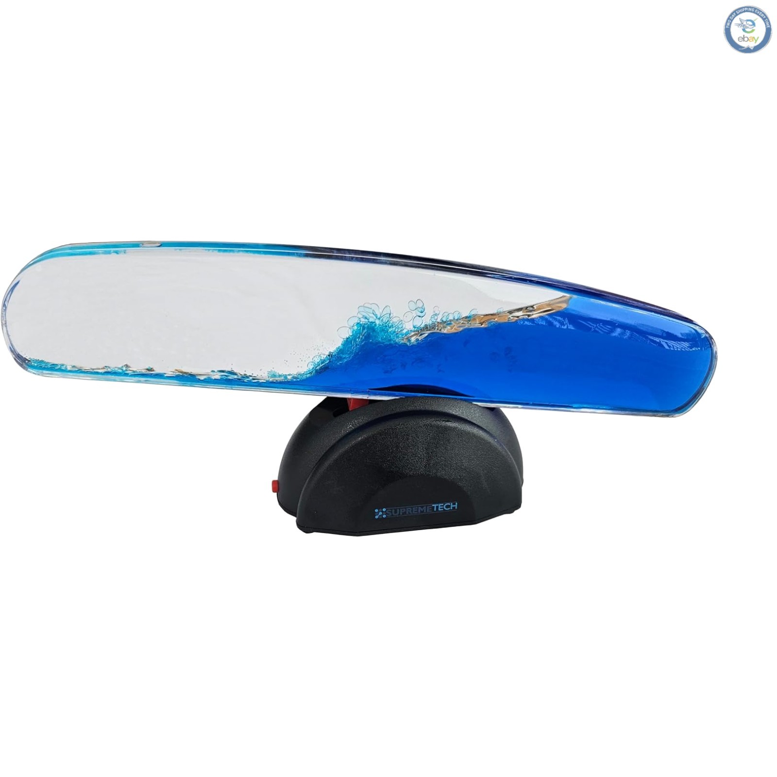 Portable 12-Inch Wave Motion Simulator - Blue Ocean Theme for Relaxation & Focus