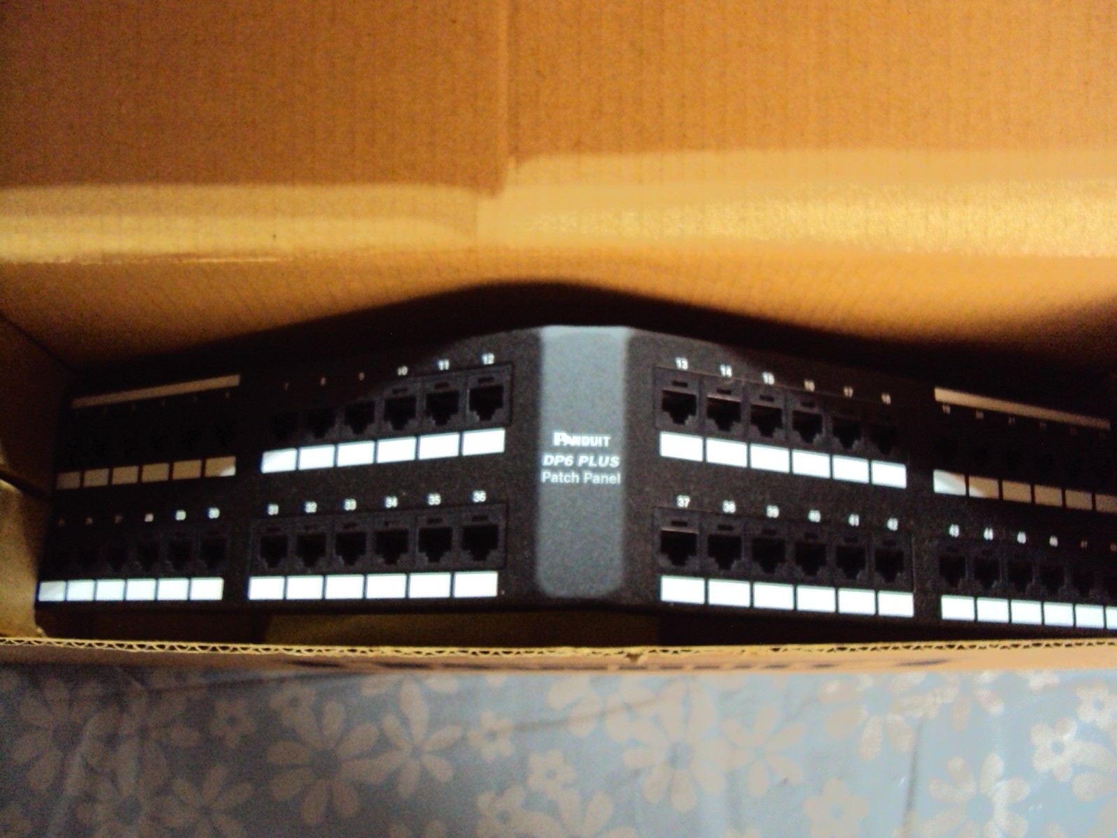 Panduit DP6Plus +48 Port Angled 110-Patch Panel 2 RU Black New