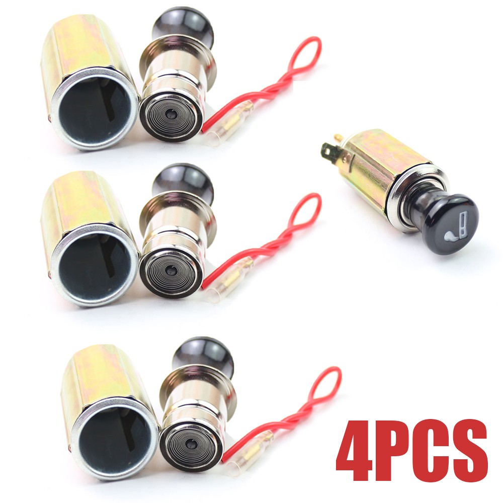 DC 12V Car Auto 4X Cigarette Lighter Replacement Plug & Socket Assembly Set N469