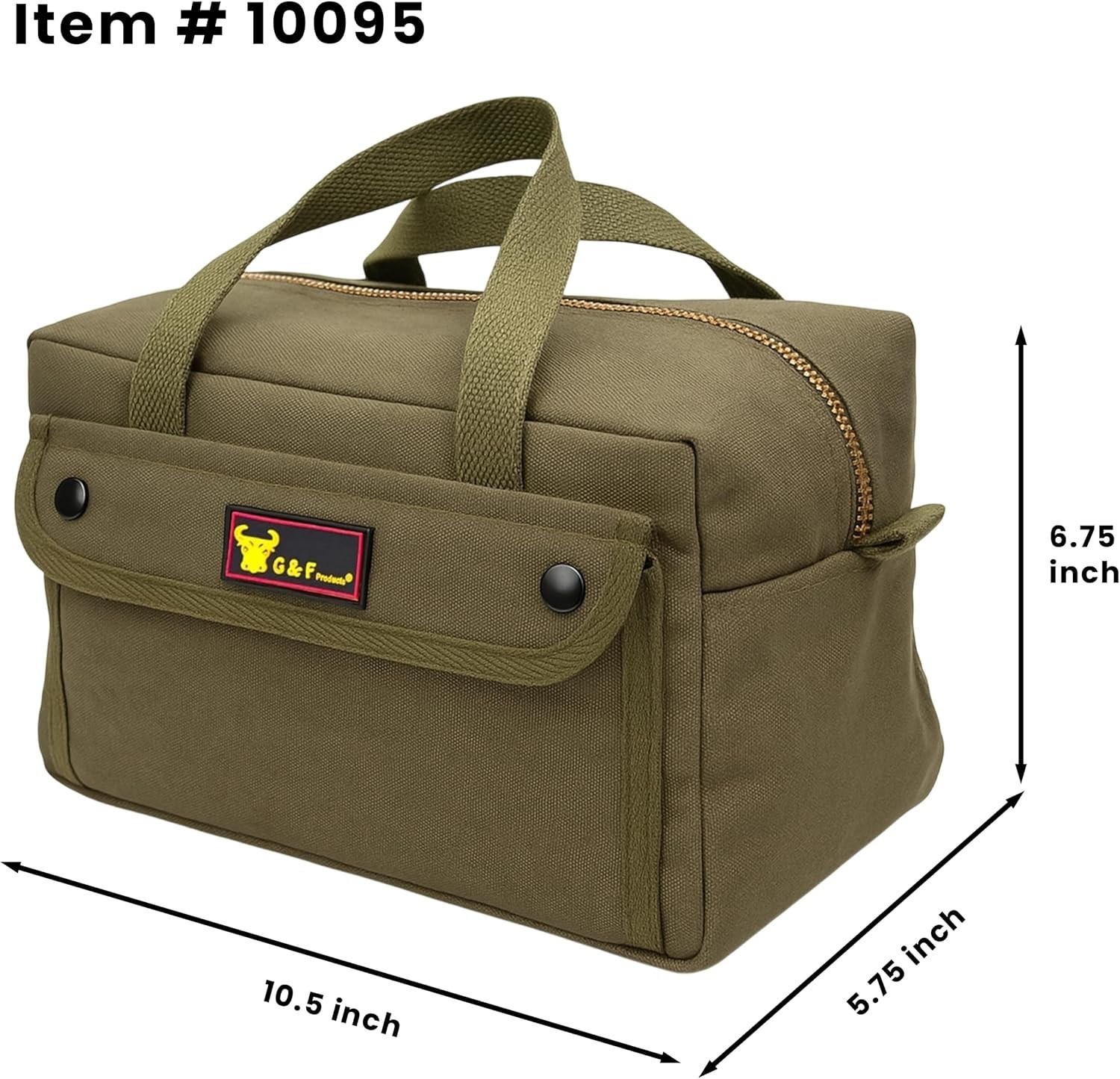 Heavy-Duty Canvas Duffle Bag with Adjustable Strap - Ideal for Travel & Tools
