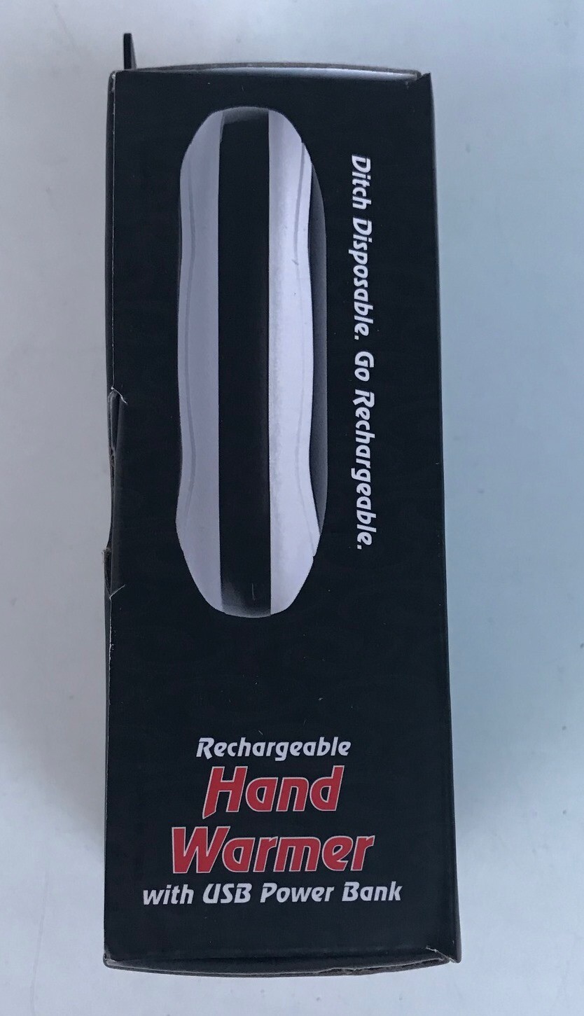 Pro Active Rechargeable Hand Warmer USB Power Bank Inc. Cable, Bag, Lanyard SDS